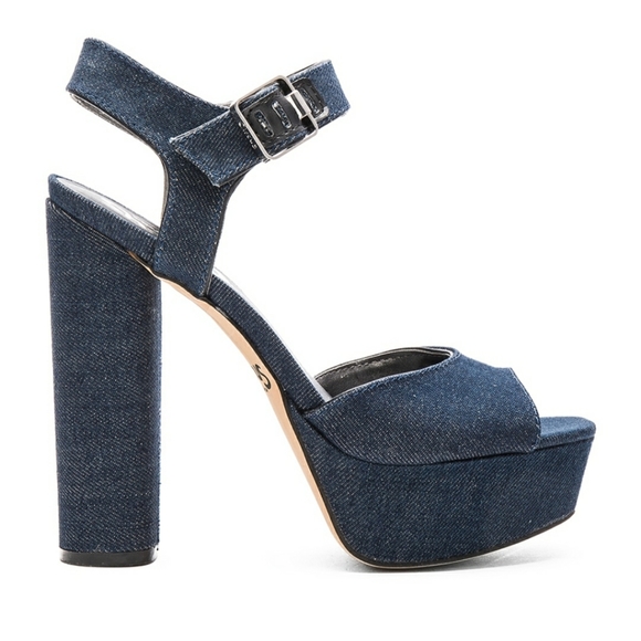 Sam Edelman Shoes - Circus Sam Edelman Cosmo Denim Platform Heels 10